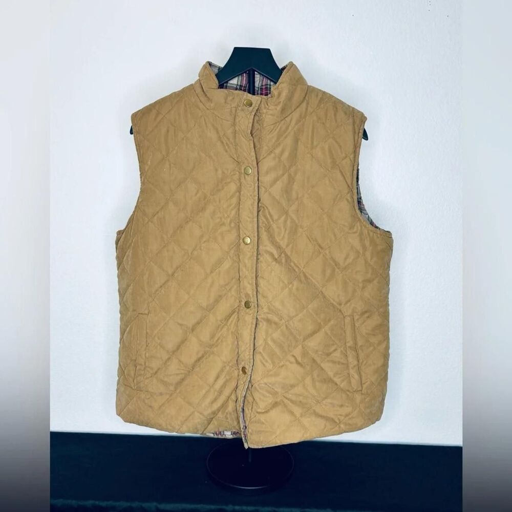 Unbranded Women's Tan and Red Gilet